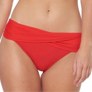 NWT Bleu Rod Beattie Sarong Hipster Bikini Bottoms in Scarlet